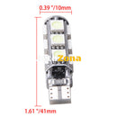 LED Лед Диодни Крушки За Габарит Т10 W5W 13 SMD 12V Зелена Canbus - Error free Без грешки - Avtozona