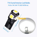 LED Лед Диодни Крушки За Габарит Т10 W5W 5 SMD 12V Бяла Светлина - Avtozona