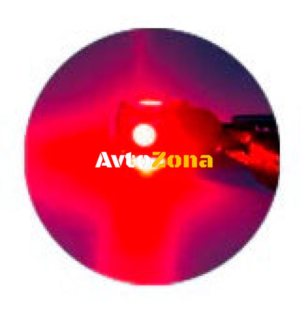 LED Лед Диодни Крушки За Габарит Т10 W5W 5 SMD 12V Червена - Avtozona