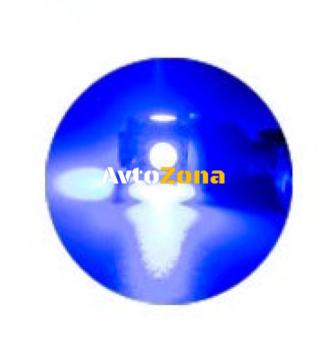 LED Лед Диодни Крушки За Габарит Т10 W5W 5 SMD 12V Синя - Avtozona