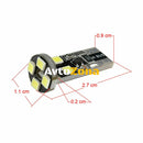 LED Лед Диодни Крушки За Габарит Т10 W5W 8 SMD 12V Canbus - Error free Без грешки - Avtozona
