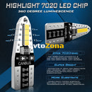 LED Лед Диодни Крушки За Габарит Т10 W5W Canbus 12V Бяла Светлина - Avtozona
