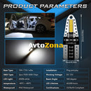 LED Лед Диодни Крушки За Габарит Т10 W5W Canbus 12V Бяла Светлина - Avtozona