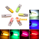 LED Лед Диодни Крушки За Габарит Т10 W5W COB 12-Core 12V 6 Цвята Светлина - Avtozona