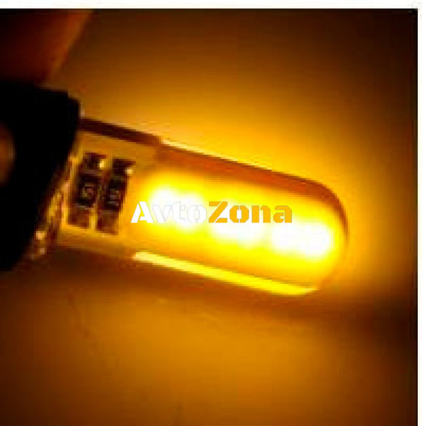 LED Лед Диодни Крушки За Габарит Т10 W5W COB 12-Core 12V Canbus - Error free Без грешки - Avtozona
