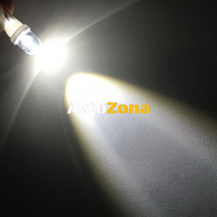 LED Лед Диодни Крушки За Табло Габарит Т10 W5W 1X LED 12V 5 Цвята Светлина - Avtozona