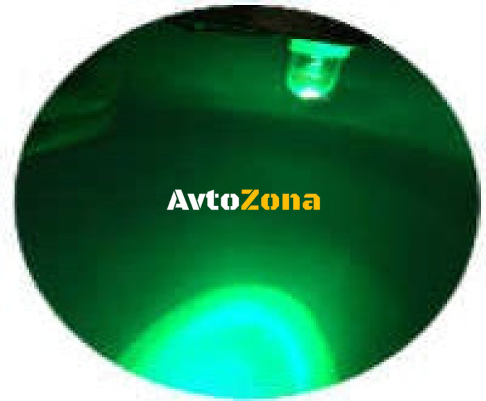 LED Лед Диодни Крушки За Табло Габарит Т10 W5W 1X LED 12V Зелена - Avtozona