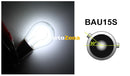 LED Лед Крушки 18 SMD BAU15S 1156 (PY21W) Асиметрични Разминати пинове (150°) Offset 12V Бяла Светлина - Avtozona