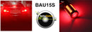 LED Лед Крушки 33 SMD С Лупа BAU15S 1156 (PY21W) 12V Червена Светлина - Avtozona
