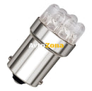 LED Лед Крушки Mигач Стоп Габарит Халоген 9 LED 1156 BA15S,12V Бяла Оранжева Червена - Avtozona