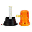 LED Лед Сигнална Аварийна Лампа Маяк Буркан 130mm x 74mm 12V - 24V 30 SMD Диода За Трактор