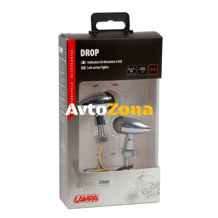 LED мигачи DROP CHROME - 90483 - Avtozona