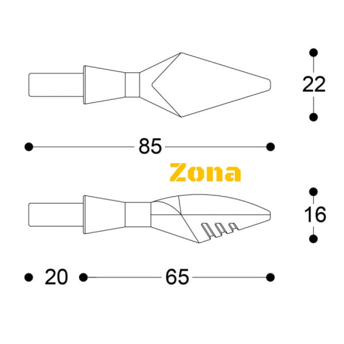 LED мото мигачи BARRACUDA X-LED B-LUX BLUE - Avtozona