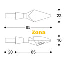 LED мото мигачи BARRACUDA X-LED B-LUX ORANGE - Avtozona
