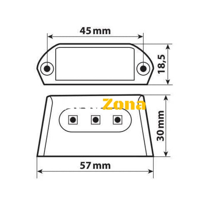 LED-Осветител за номер A-ion 90586 - Avtozona