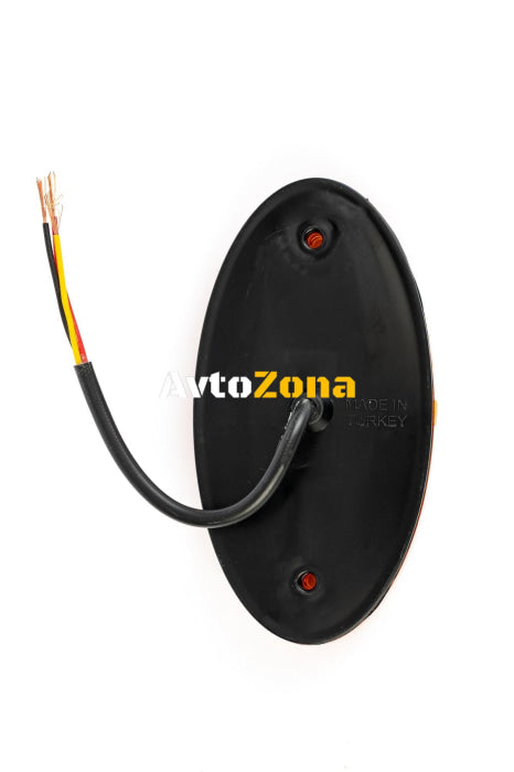 LED Светодиоден Габарит 116mm x 60mm Оранжев Жълт Неон Ефект Три Функции,12V-24V - Avtozona