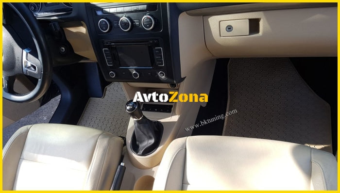 Гумени стелки за Vw Touran (2003-2010) - бежови - Avtozona