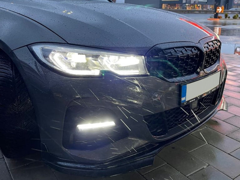 Лип Спойлер за Предна Броня за BMW 3 Series G20 G21 (2018-2022) M Sport Piano Black - Avtozona