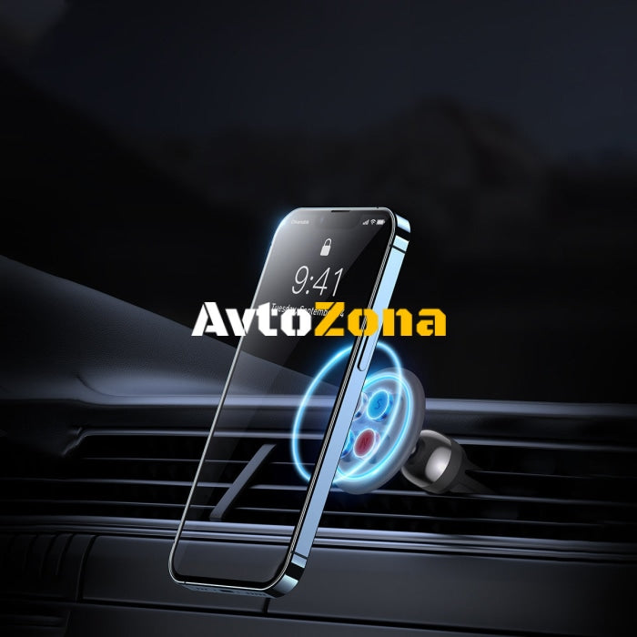 Магнитна стойка за телефон за автомобил Baseus C01 Черен - Avtozona
