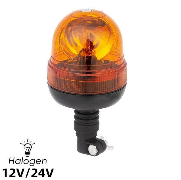 Маяк Буркан Аварийна Сигнална Лампа С Крушка Оранжева Жълта Светлина 12 - 24V - Avtozona