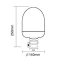 Маяк Буркан Аварийна Сигнална Лампа С Крушка Оранжева Жълта Светлина 12 - 24V - Avtozona