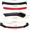 MERCEDES W212 - Спойлер предна броня Червен 4 части - Avtozona