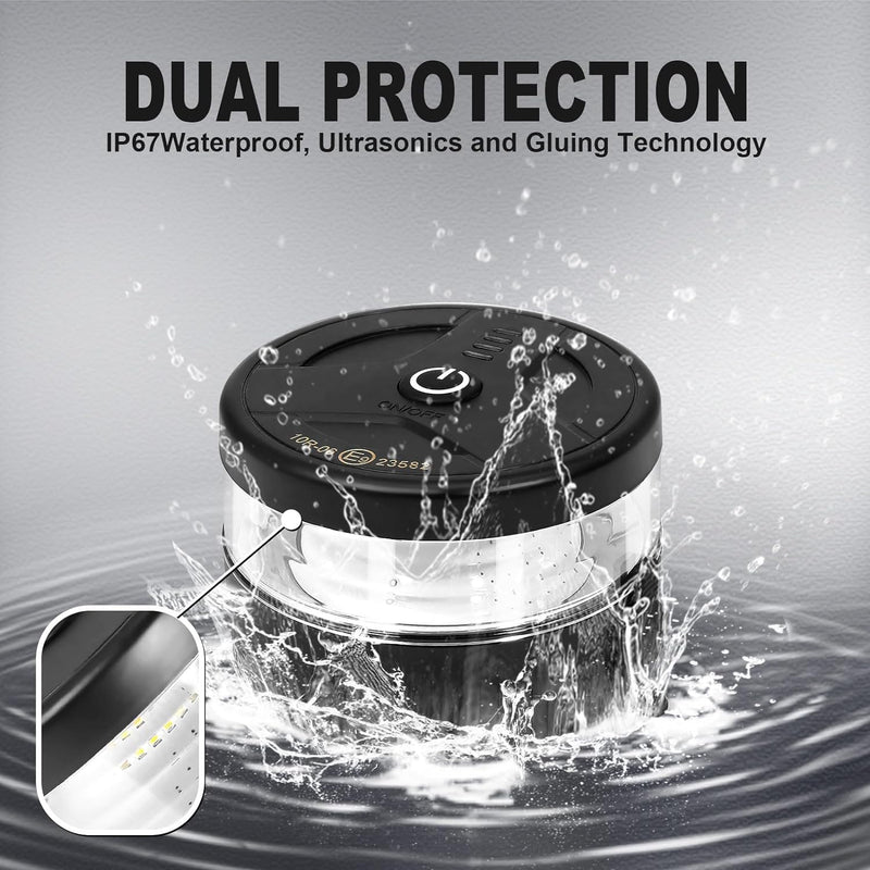 Мини Wireless Безжична LED Лед Аварийна Сигнална Лампа Блиц тип Буркан