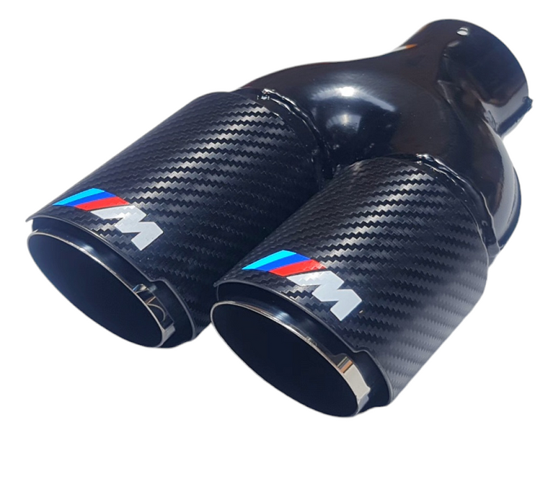 Двоен накрайник за ауспух BMW M – Карбон (ляв)