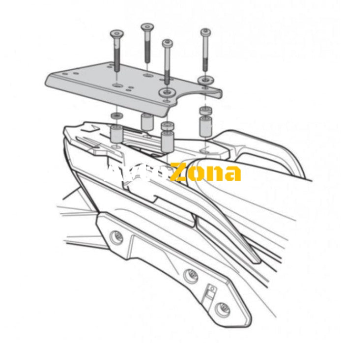 Монтажен комплект за куфари SHAD K0DV17ST - Avtozona