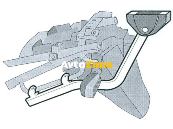 Монтажен комплект за куфари SHAD S0B64T - Avtozona