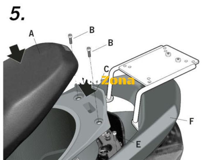 Монтажен комплект за куфари SHAD Y0CY14ST - Avtozona