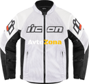 Мото яке ICON MESH AF LEATHER CE WHITE - Avtozona