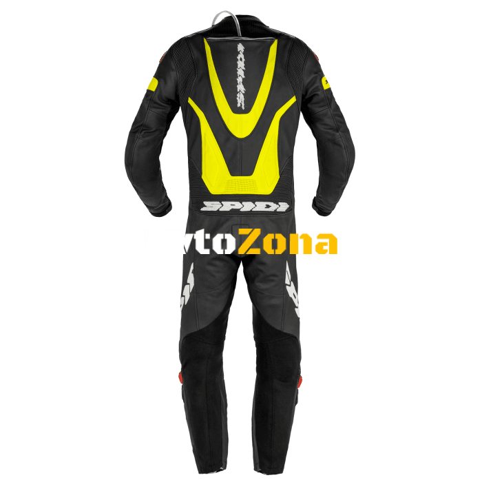 Мото екип SPIDI LASER PRO PERFORATED 1PC BLACK/FLUO YELLOW - Avtozona