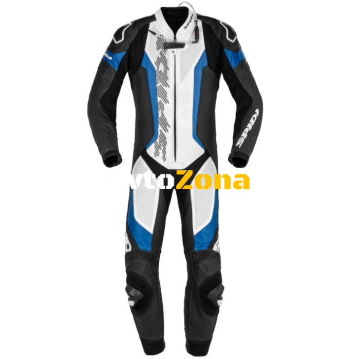 Мото екип SPIDI LASER PRO PERFORATED BLACK/BLUE - Avtozona