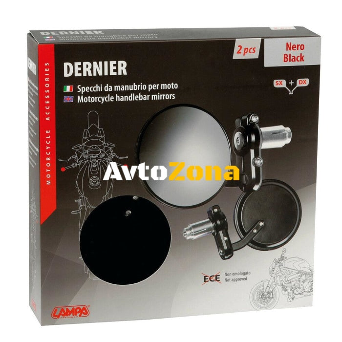 Мото огледала LAMPA DERNIER BLACK 90491 - Avtozona