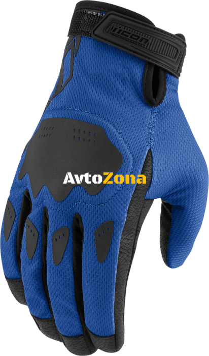 Мото ръкавици ICON HOOLIGAN CE - BLUE - Avtozona