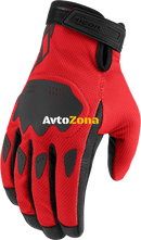 Мото ръкавици ICON HOOLIGAN CE - RED - Avtozona