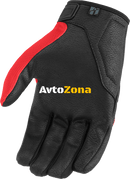 Мото ръкавици ICON HOOLIGAN CE - RED - Avtozona