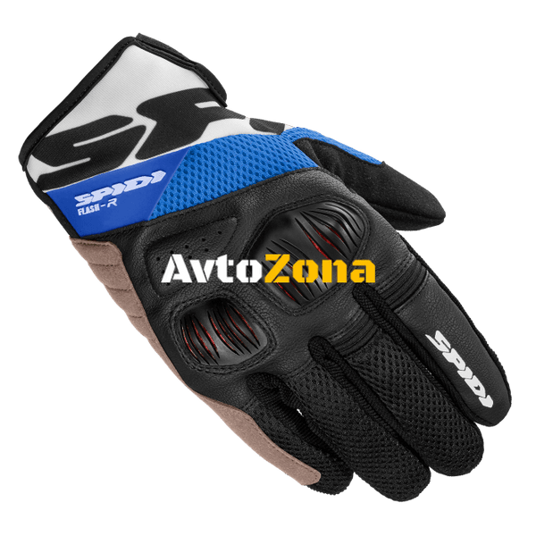 Мото ръкавици SPIDI FLASH-R EVO Black/Blue - Avtozona