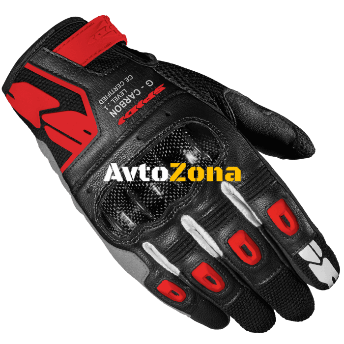 Мото ръкавици SPIDI G-CARBON Red - Avtozona