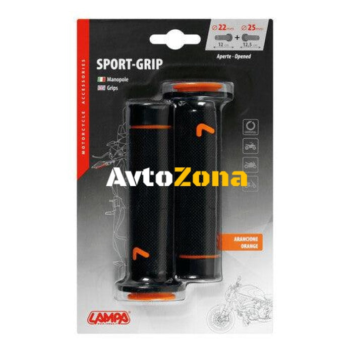 Мото ръкохватки Sport-Grip orange 90583 - Avtozona