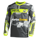 Мотокрос блуза O`NEAL ELEMENT CAMO V.22 GRAY/NEON YELLOW - Avtozona