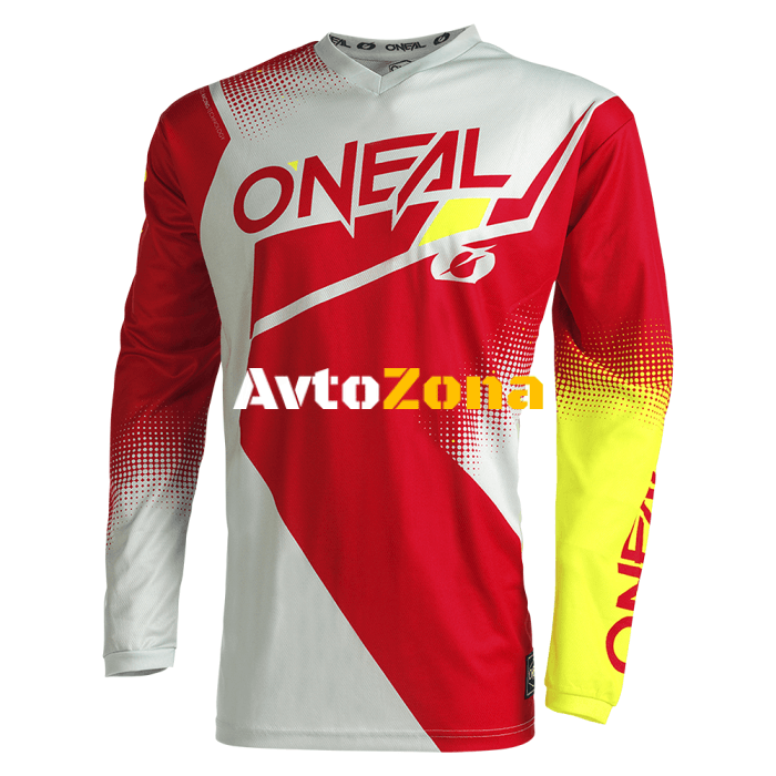 Мотокрос джърси O’NEAL RACEWEAR V.22 RED/GRAY/NEON YELLOW - Avtozona