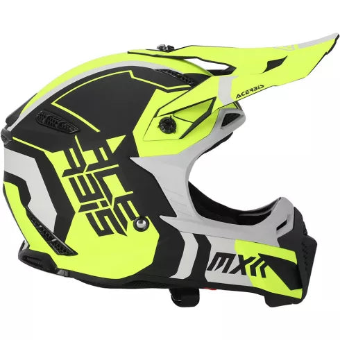 Мотокрос каска ACERBIS PROFILE 5 BLACK/FLUO YELLOW - Avtozona