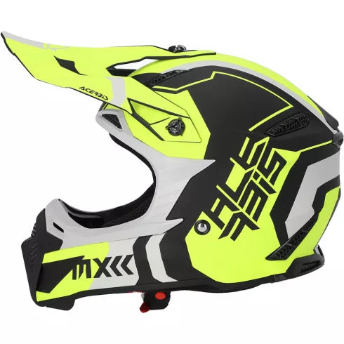 Мотокрос каска ACERBIS PROFILE 5 BLACK/FLUO YELLOW - Avtozona