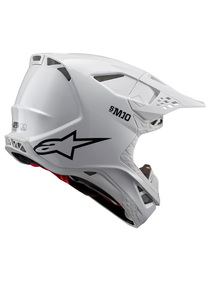 Мотокрос каска ALPINESTARS SM10 SOLID WHITE - Avtozona