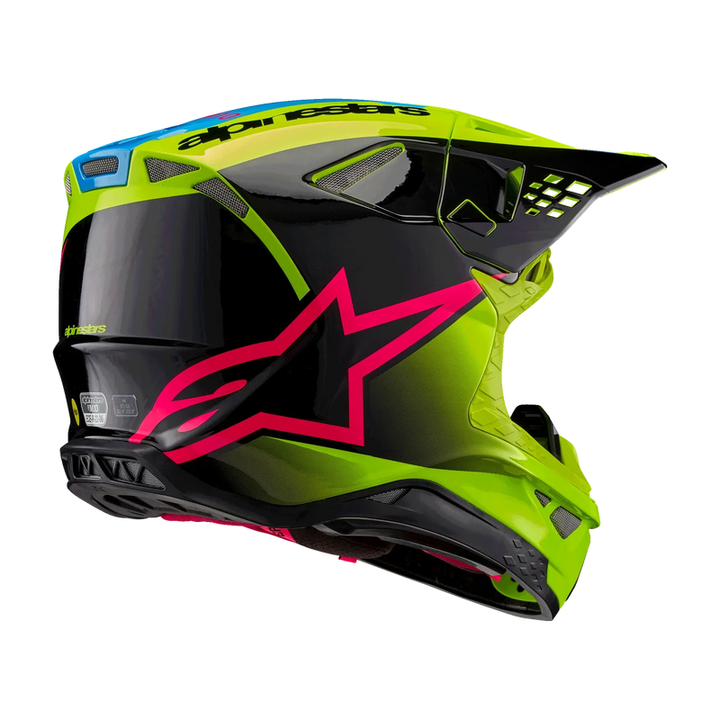 Мотокрос каска ALPINESTARS SM10 UNIT YL/BK - Avtozona