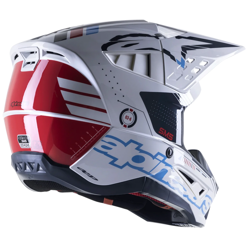 МОТОКРОС КАСКА ALPINESTARS SM5 ACT WT/BL - Avtozona