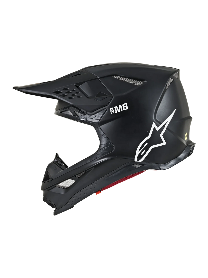 Мотокрос каска ALPINESTARS SM8 BLACK - Avtozona