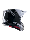 Мотокрос каска ALPINESTARS SM8 RADIUM 2 BLACK/WHITE - Avtozona
